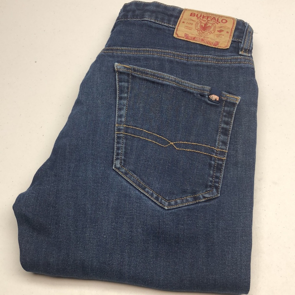 PREMIUM MENS DAVID BITTON RELAXED TAPERED JEANS 32x29 😎
